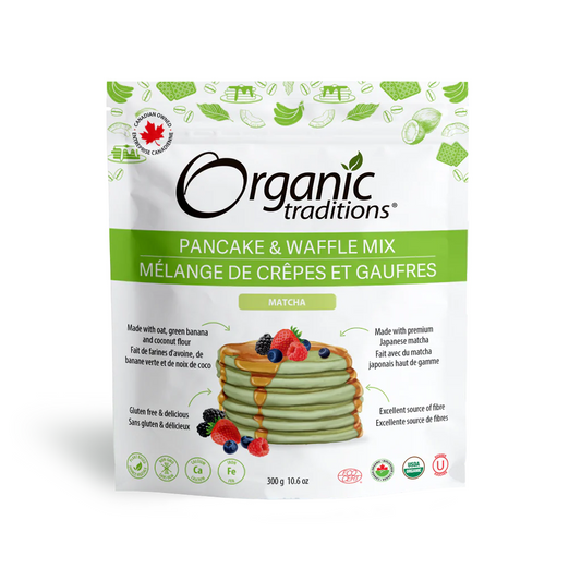Organic Traditions Pancake & Waffle Mix Matcha 300g (Pack of 6)