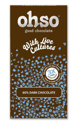 Oh So 60% Dark Chocolate Bar 85g (Pack of 6)