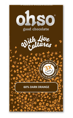 Oh So 60% Dark Orange Bar 85g (Pack of 6)