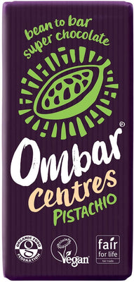 Ombar Pistachio Centre Dark Chocolate 35g (Pack of 10)