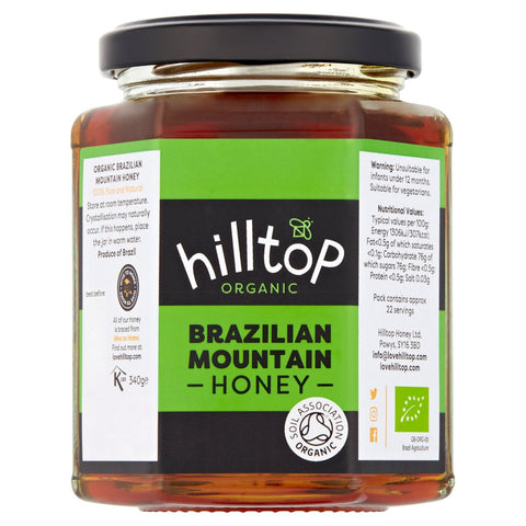 Hilltop Honey Organic Mountain Honey 340g