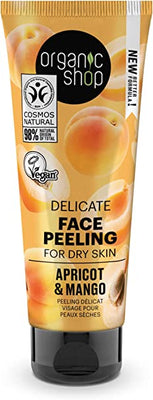 Organic Shop Delicate Face Peeling A&M 75ml (Pack of 6)