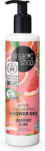 Organic Shop Active ShowerGel G&L 280ml (Pack of 6)