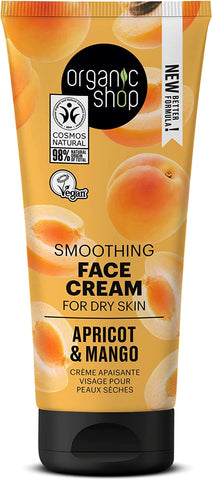 Organic Shop Smoothing Face Cream A&M 50ml (Pack of 6)