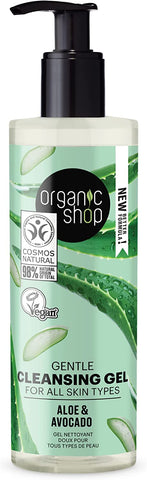 Organic Shop Gentle Cleansing Gel A&A 200ml (Pack of 6)