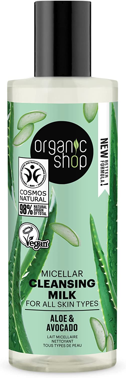 Organic Shop Micellar Cleansing Milk A&A 150ml (Pack of 6)