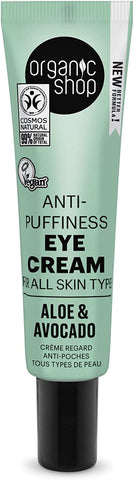 Organic Shop AntiPuffiness Eye Cream A&A 30ml (Pack of 6)