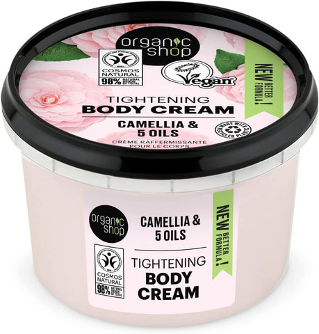 Organic Shop Tightening BodyCream Cam 250ml (Pack of 6)