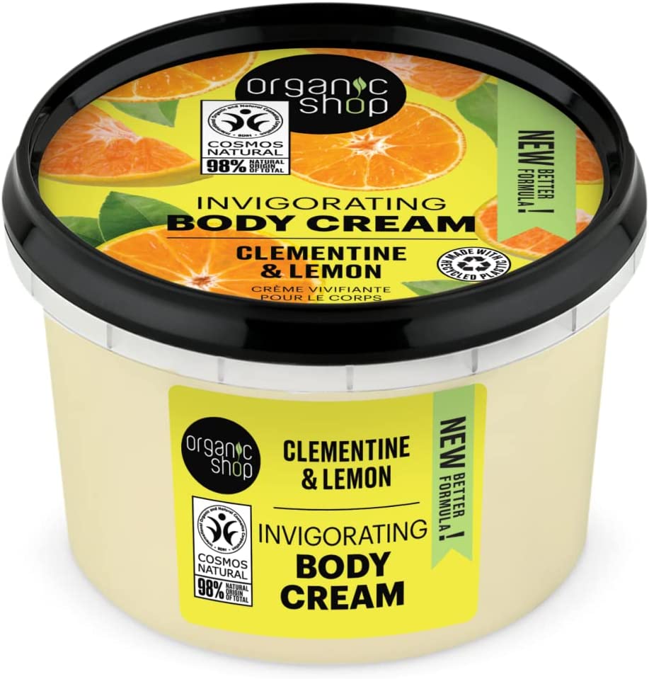 Organic Shop Invigorating BodyCream C&L 250ml (Pack of 6)