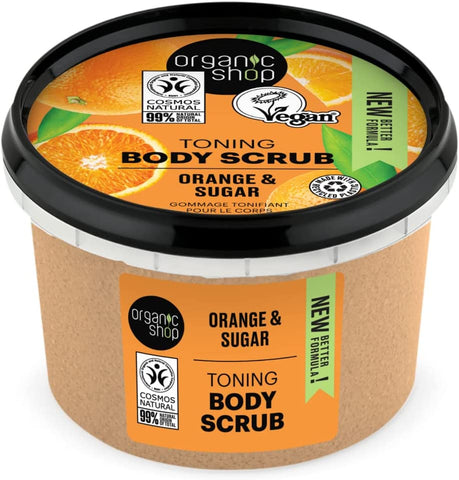 Organic Shop Toning BodyScrub O&S 250ml (Pack of 6)