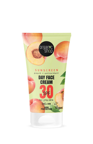 Organic Shop Sunscreen Day Face Cream SPF 30 Oily Skin 50ml (Pack of 6)