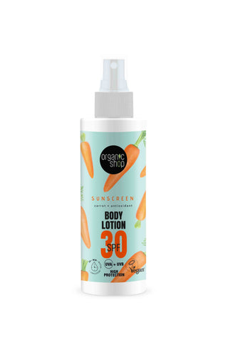 Organic Shop Sunscreen Body Lotion SPF 30 150ml (Pack of 8)