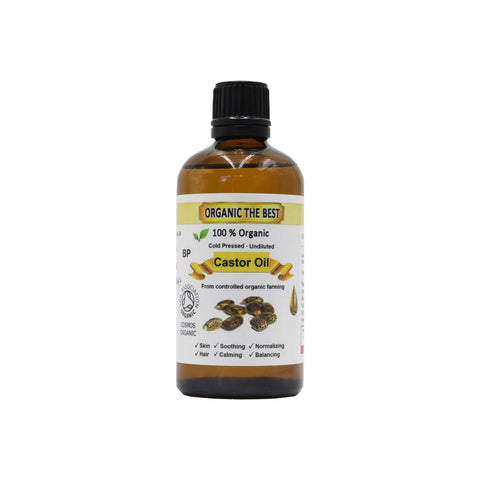 Organic The Best Castor Oil Cold Pressed Undiluted 100ml (Pack of 24)