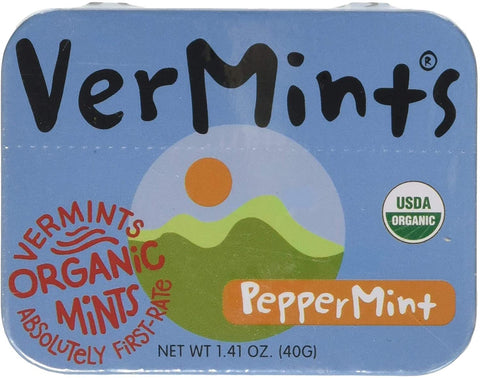 VerMints Organic Peppermints 40g (Pack of 6)