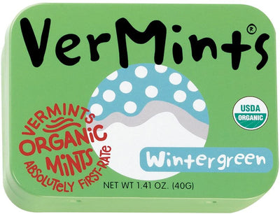 VerMints Organic Wintergreens 40g (Pack of 6)