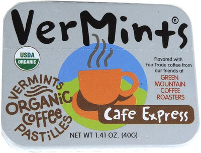 VerMints Organic Cafe Express Mints 40g (Pack of 6)