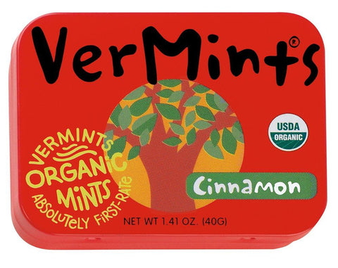 VerMints Organic Cinnamon Mints  40g (Pack of 6)