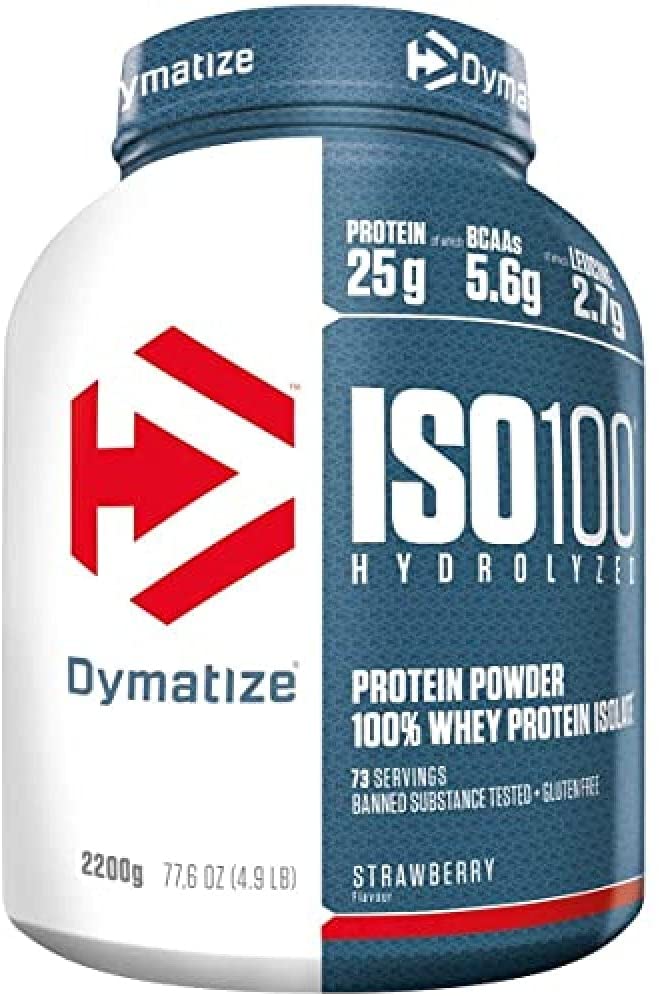 Dymatize ISO-100, Strawberry - 2200g
