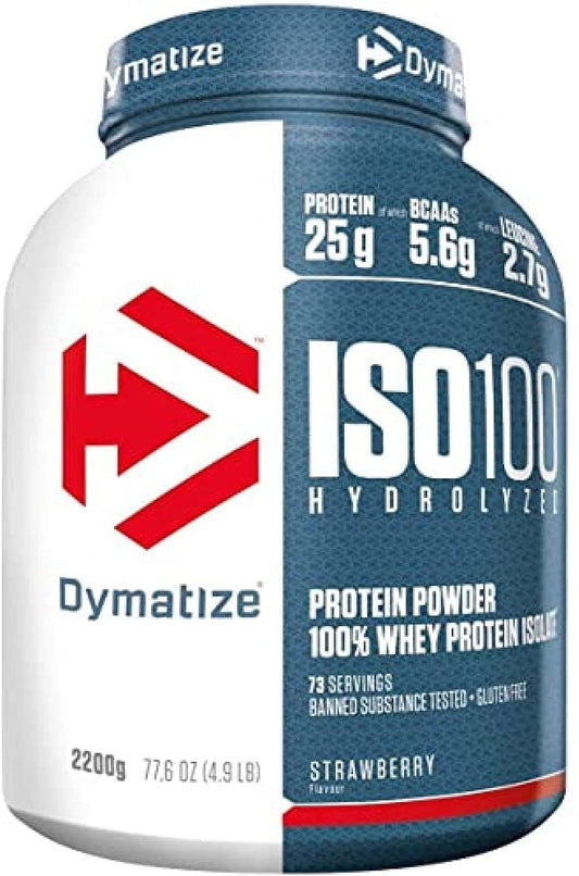 Dymatize ISO-100, Strawberry - 2200g