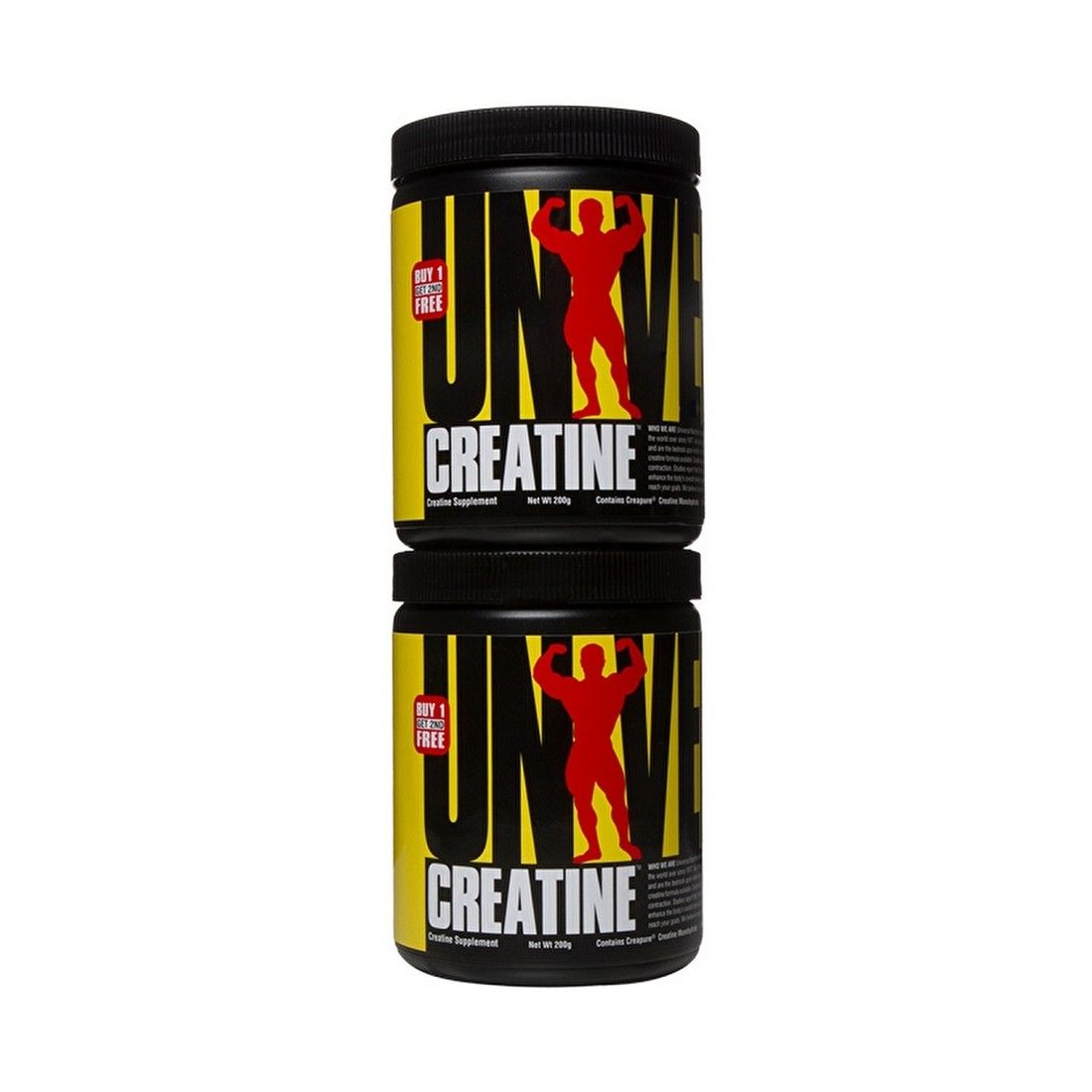 Universal Nutrition Creatine Powder, Unflavored - 400g (2 x 200g)