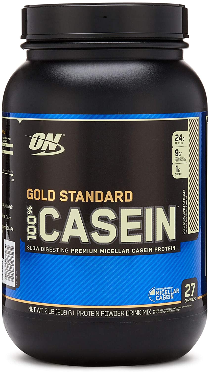 Optimum Nutrition Gold Standard 100% Casein, Cookies and Cream - 896g