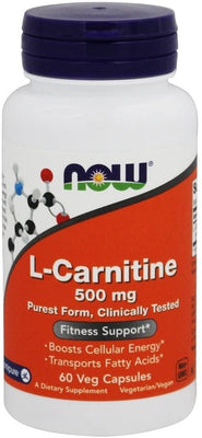 NOW Foods L-Carnitine, 500mg - 60 vcaps