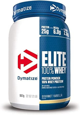 Dymatize Elite 100% Whey Protein, Gourmet Vanilla - 907g