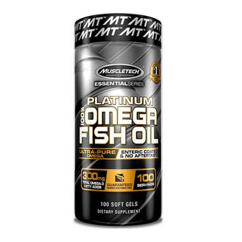 MuscleTech Platinum 100% Omega Fish Oil - 100 softgels