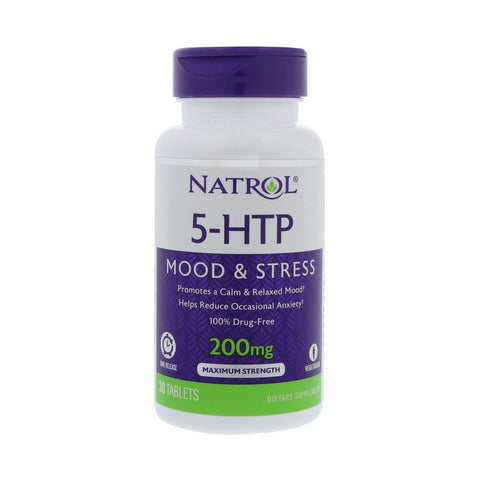 Natrol 5-HTP Time Release, 200mg - 30 tabs