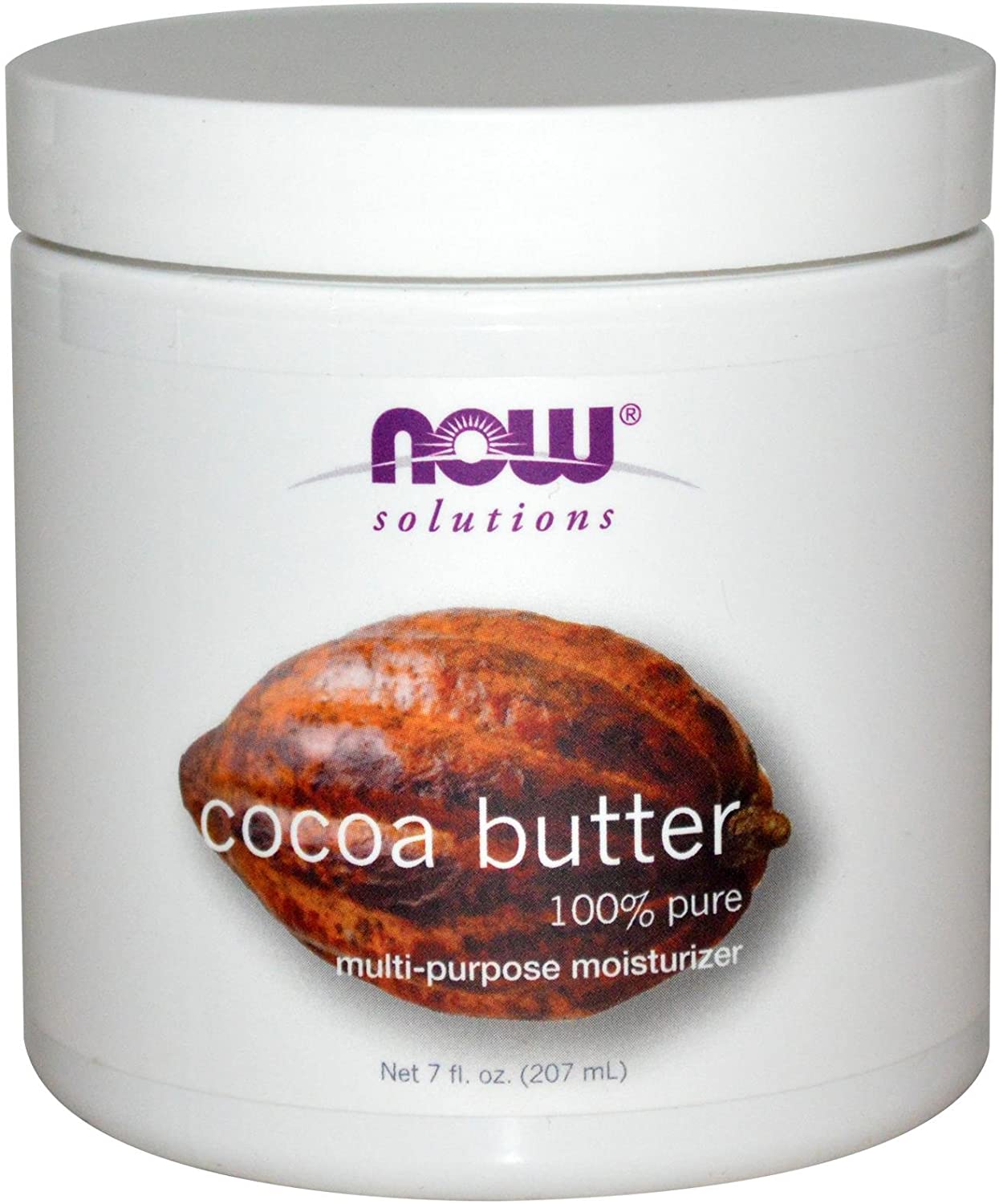 NOW Foods Cocoa Butter, 100% Pure - 207 ml.
