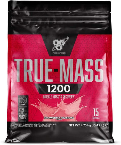 BSN True Mass 1200, Strawberry Milkshake - 4730g