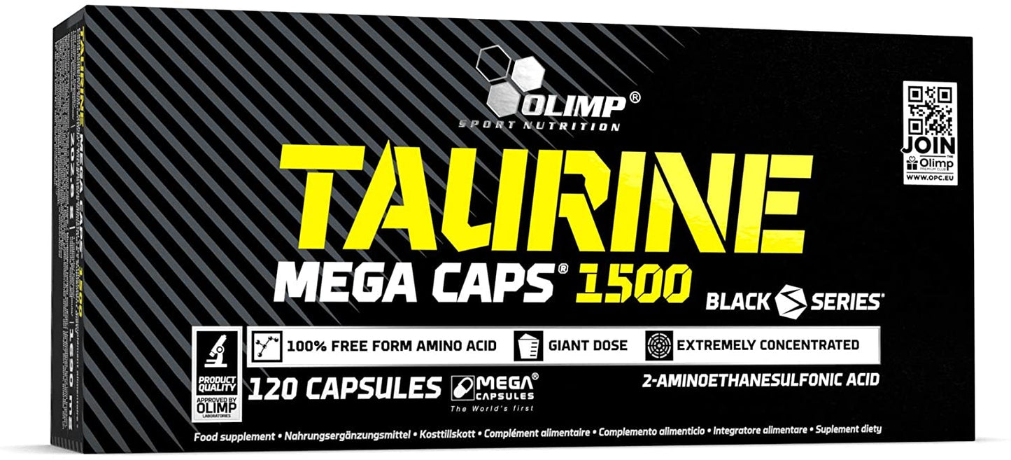 Olimp Nutrition Taurine Mega Caps - 120 caps