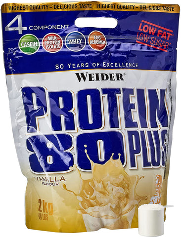 Weider Protein 80 Plus, Vanilla - 2000g