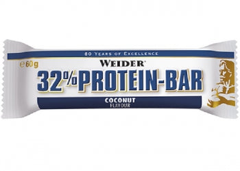 Weider 32% Protein Bar, Coconut - 24 bars