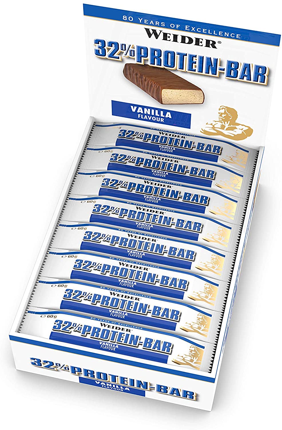 Weider 32% Protein Bar, Vanilla - 24 bars