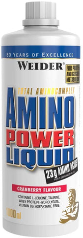 Weider Amino Power Liquid, Cranberry - 1000 ml.