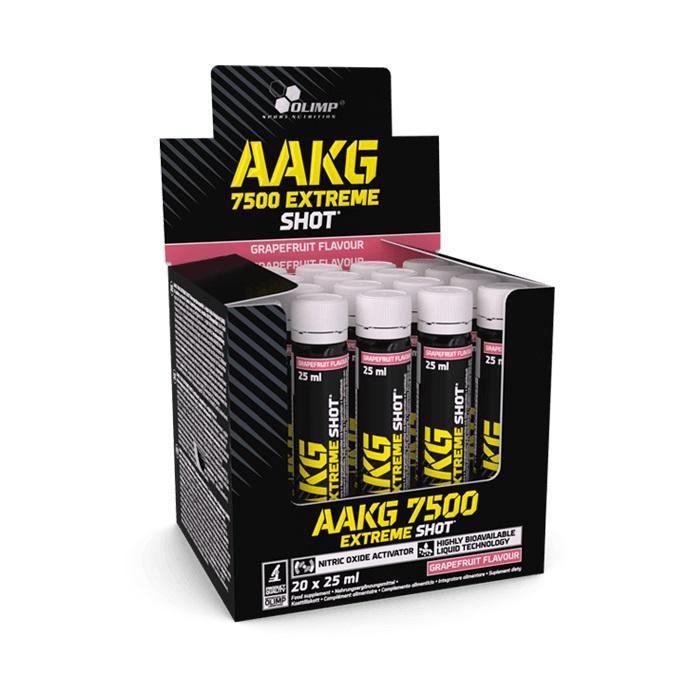 Olimp Nutrition AAKG 7500 Extreme Shot, Grapefruit - 20 x 25 ml.