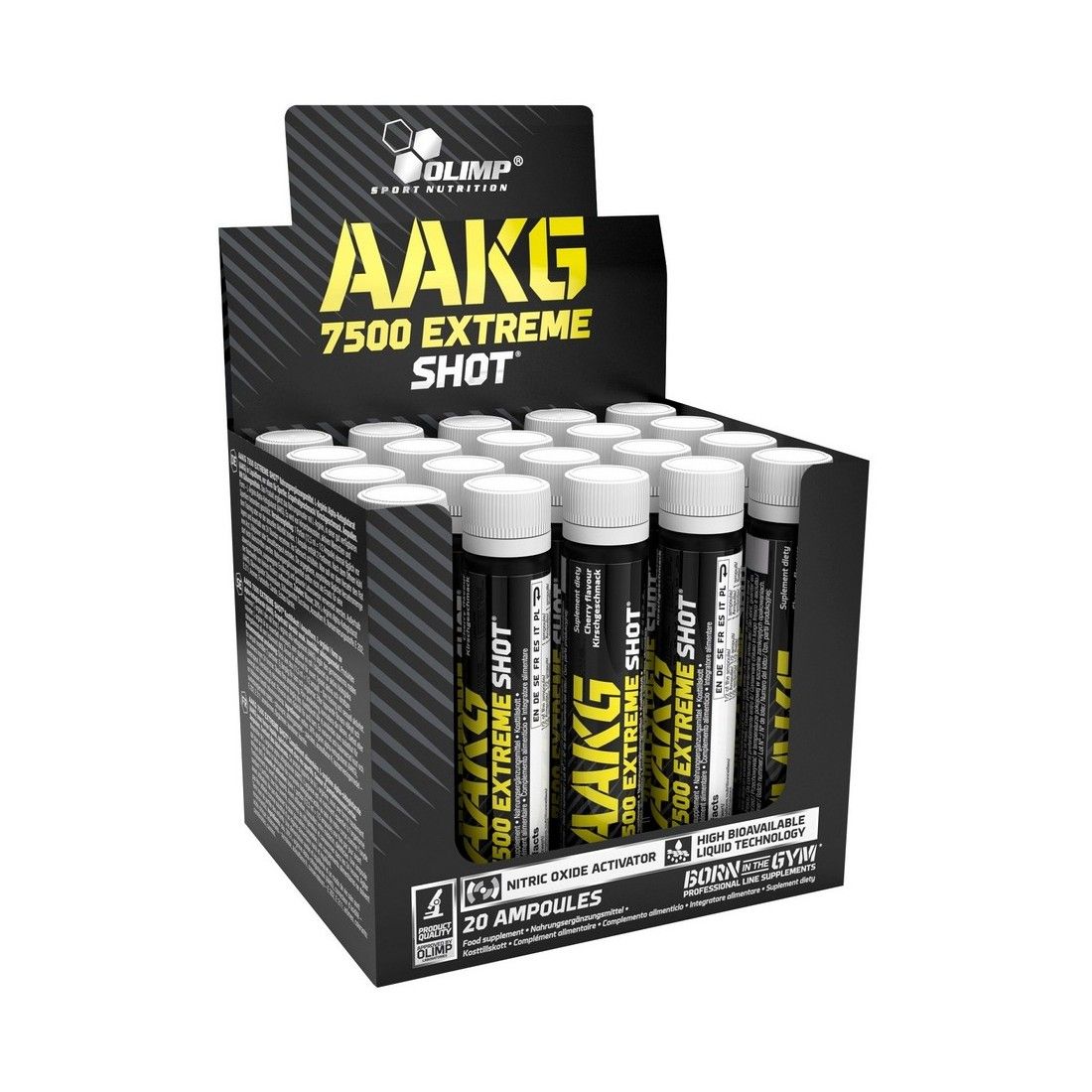 Olimp Nutrition AAKG 7500 Extreme Shot, Cherry - 20 x 25 ml.