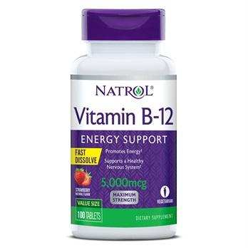 Natrol Vitamin B-12 Fast Dissolve, 5000mcg - 100 tabs