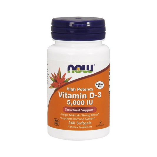 NOW Foods Vitamin D-3, 5000 IU - 240 softgels