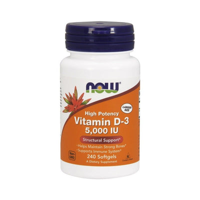 NOW Foods Vitamin D-3, 5000 IU - 240 softgels
