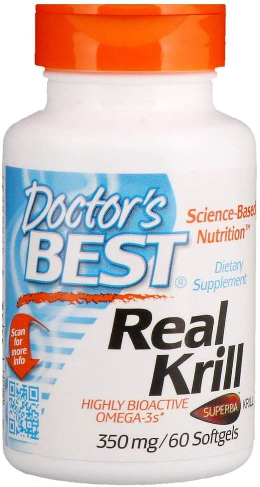 Doctor's Best Real Krill, 350mg - 60 softgels