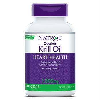 Natrol Odorless Krill Oil, 1000mg - 30 softgels