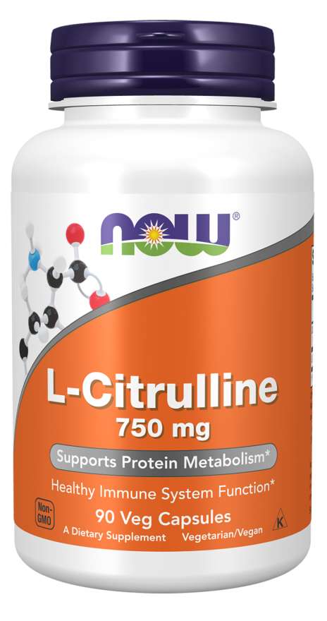 NOW Foods L-Citrulline, 750mg - 180 vcaps