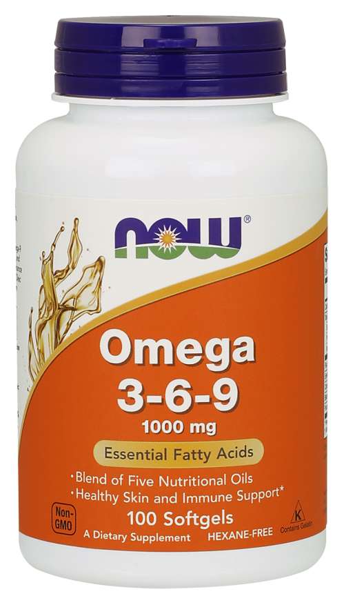 NOW Foods Omega 3-6-9, 1000mg - 100 softgel