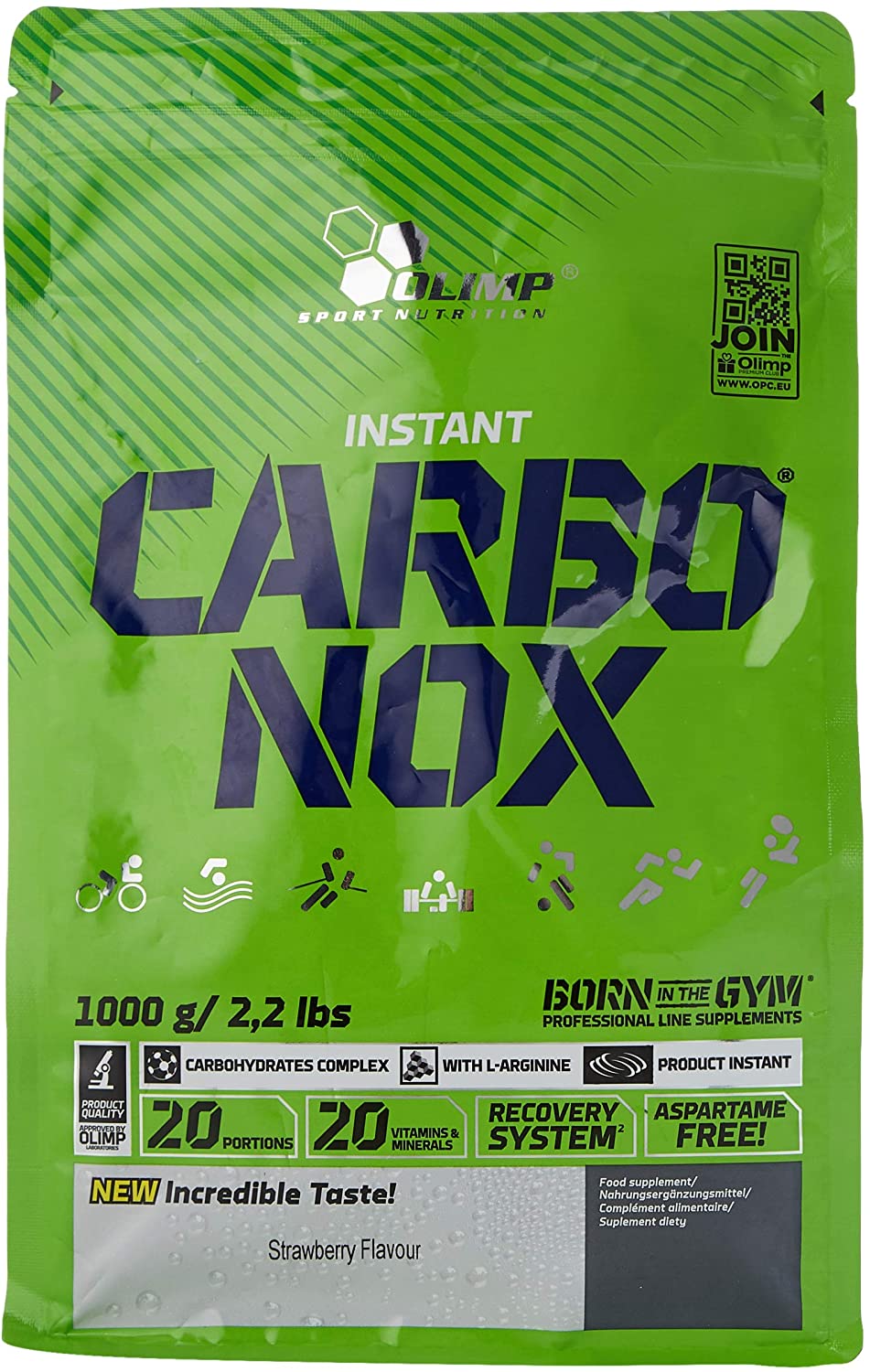 Olimp Nutrition Carbonox, Strawberry - 1000g