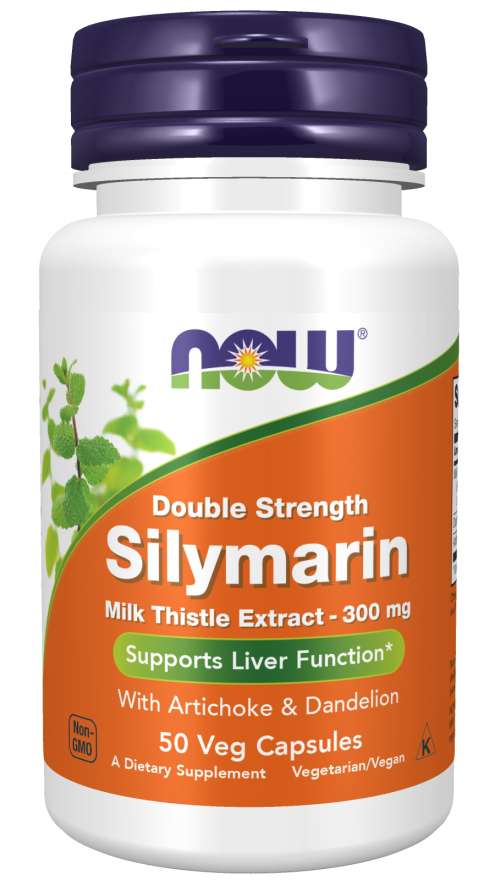 NOW Foods Silymarin with Artichoke & Dandelion, 300mg - 50 vcaps