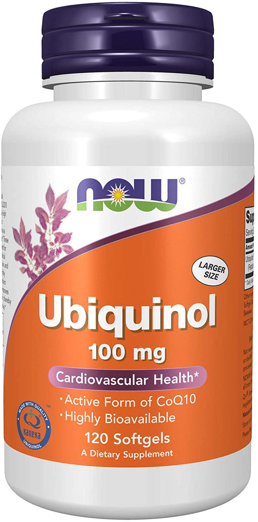 NOW Foods Ubiquinol, 100mg - 120 softgels