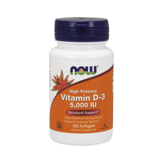 NOW Foods Vitamin D-3, 5000 IU - 120 softgels