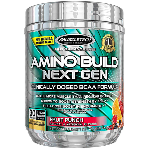 MuscleTech Amino Build - Next Gen Energized, Fruit Punch - 280g